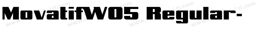 MovatifW05 Regular字体转换
